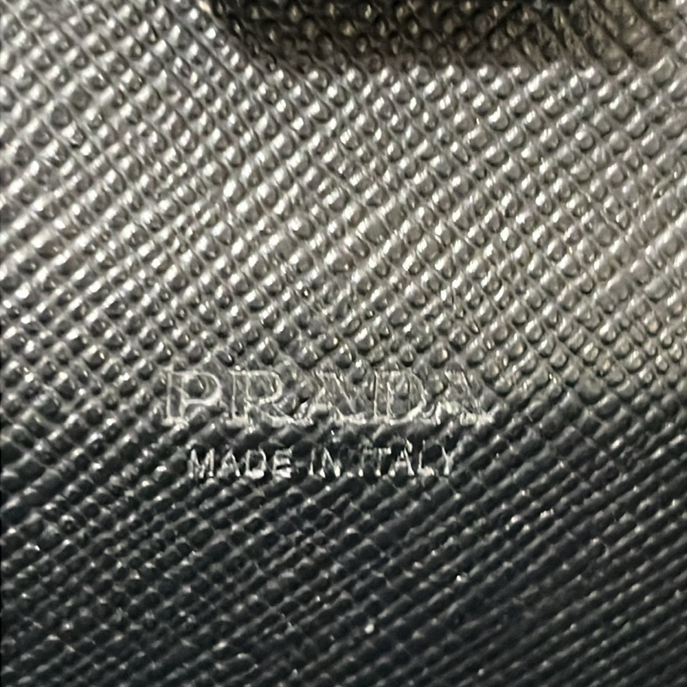 PRADA long Business Wallet Black Staffiano Leather Unisex. In GUC. - Picture 16 of 17